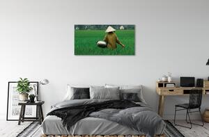 Obraz canvas človeče tráva 100x50 cm