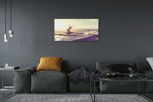 Obraz canvas Ženské jazero mraky 100x50 cm