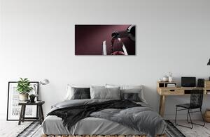 Obraz canvas Maroon biele víno 100x50 cm