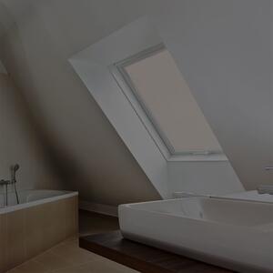 Látková roleta na strešné okná, BASIC, Krémová, LS 101 , 35 x 54 cm, Farba profilu: Biela