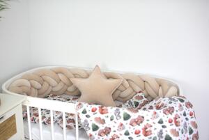 Vulpi Mantinel do postieľky Vrkoč 400 cm Velvet Handmade Dual