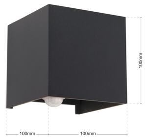 Orion AL 11-1314 - LED vonkajšie nástenné svietidlo s čidlom CUBE-S LED/13W/230V