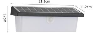 Brilagi - LED solárne nástenné svietidlo so senzorom SUN RAY LED/6W/3,7V IP44