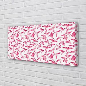 Obraz na plátne ružové vtáky 100x50 cm