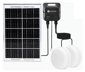 Aigostar - LED solárne svietidlo 2xLED/35W/12V 6000mAh 6500K pr.16,8cm
