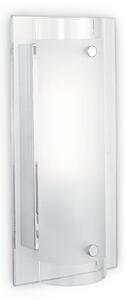 Prisadené nástenné a stropné svietidlo Ideal lux TUDOR 051840 - chróm / transparentná / biela