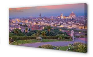 Obraz na plátne rieka Taliansko Panorama 100x50 cm