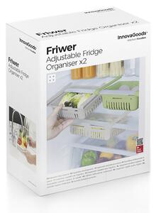 InnovaGoods Nastaviteľný organizér do chladničky Friwer (2 ks)