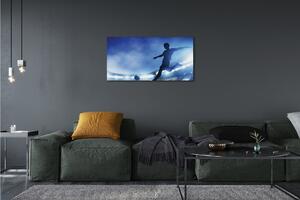 Obraz canvas Modré svetlo muž 100x50 cm
