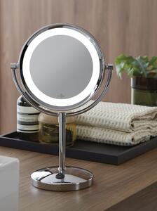Kozmetické zrkadlo LONDON LED 4xAA, Chrome, H41 cm