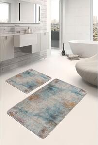Modro-sivé kúpeľňové predložky v súprave 2 ks 60x100 cm – Mila Home