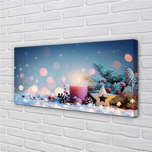 Obraz na plátne Svätý sviečka snehu 100x50 cm