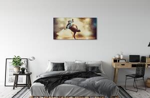 Obraz canvas Muž dym tanec 100x50 cm