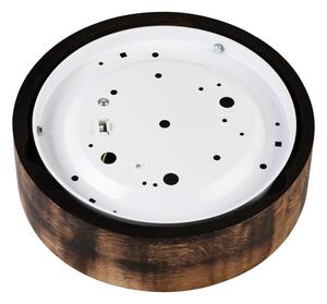 Stropné svietidlo OAK SMOKY 1xE27/15W/230V, pr. 27,5 cm, dub tmavohnedý