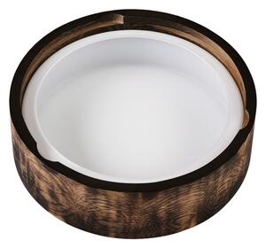 Stropné kúpeľňové svietidlo OAK SMOKY 2xE27/15W/230V IP54, pr. 27,5 cm, dub/hned