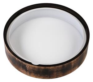 Stropné kúpeľňové svietidlo OAK SMOKY 3xE27/15W/230V IP54, 37,5 cm, dub/hnedá