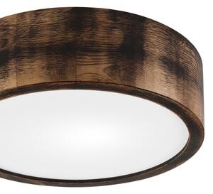 Stropné svietidlo OAK SMOKY 1xE27/15W/230V, pr. 27,5 cm, dub tmavohnedý