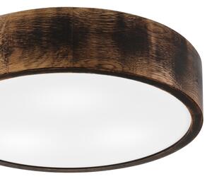 Stropné kúpeľňové svietidlo OAK SMOKY 3xE27/15W/230V IP54, 37,5 cm, dub/hnedá