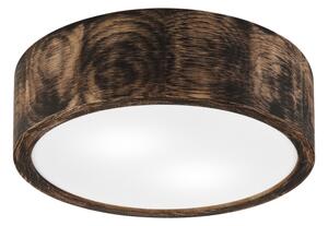 Stropné kúpeľňové svietidlo OAK SMOKY 2xE27/15W/230V IP54, pr. 27,5 cm, dub/hned