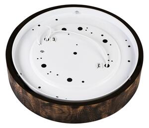Stropné svietidlo OAK SMOKY 2xE27/15W/230V, pr. 37,5 cm, dub/tmavohnedá