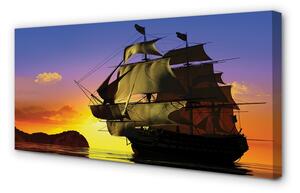 Obraz canvas Sky ship sea 100x50 cm