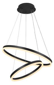 Brilagi - LED Stmievateľný luster na lanku CIRCLE LED/70W/230V 3000-6500K čierna +DO
