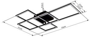 Globo 67227-40NBSH - LED stmívatelné stropní svítidlo GABRIEL 40W/230V pr. 51x74