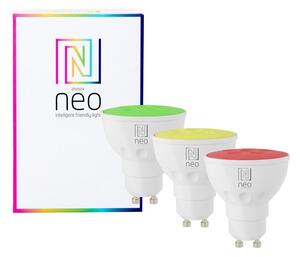 Immax NEO 07777C - SADA 3x LED RGB+CCT Stmievateľná žiarovka GU10/4,8W/230V Tuya