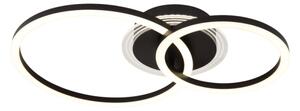 Globo 48039-30 - LED stropné svietidlo LORETTA LED/30W/230V pr. 33x50 cm čierne