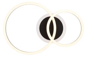 Globo 48039-30 - LED stropné svietidlo LORETTA LED/30W/230V pr. 33x50 cm čierne