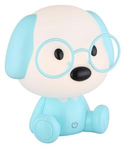 Globo 21761B - LED stmievateľná detská lampička PUPPY 1W/5V 500mAh modrá