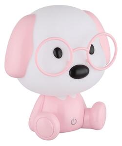 Globo 21761P - LED stmievateľná detská nočná lampa PUPPY 1W/5V 500 mAh ružová