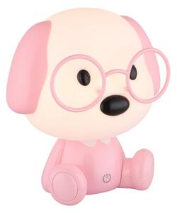 Globo 21761P - LED stmievateľná detská nočná lampa PUPPY 1W/5V 500 mAh ružová