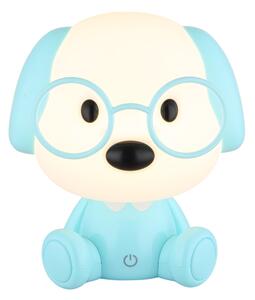 Globo 21761B - LED stmievateľná detská lampička PUPPY 1W/5V 500mAh modrá