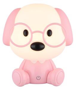 Globo 21761P - LED stmievateľná detská nočná lampa PUPPY 1W/5V 500 mAh ružová
