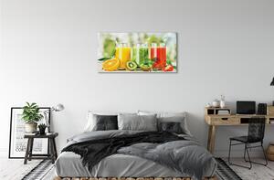 Obraz canvas Koktaily Strawberry Kiwi 100x50 cm