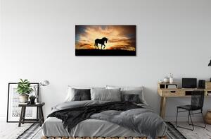 Obraz na plátne Unicorn sunset 100x50 cm
