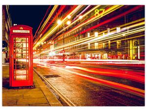 Obraz červené londýnske telefónne búdky (70x50 cm)