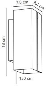 Nordlux - LED stmievateľné nástenné svietidlo CURTIZ 2xLED/4,5W/230V čierne
