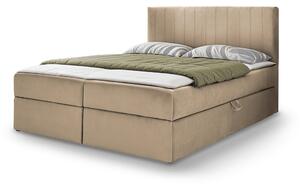 Wilsondo Čalúnená boxspring posteľ Kayla - béžová Rozmer: 140x200