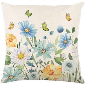 Ľanový poťah na vankúš FLOSPRING 45x45 cm, krémový