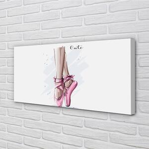 Obraz canvas ružové baletné topánky 100x50 cm