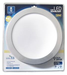 Aigostar - LED Podhľadové svietidlo ULTRATHIN LED/20W/230V 3000K matný chróm