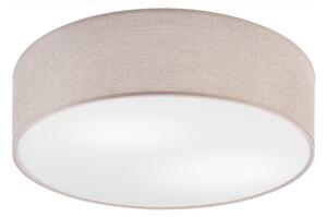 Svetlosivé stropné svietidlo s textilným tienidlom ø 45 cm Vivian – LAMKUR
