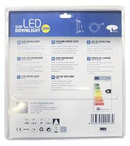 Aigostar - LED Podhľadové svietidlo ULTRATHIN LED/20W/230V 3000K matný chróm