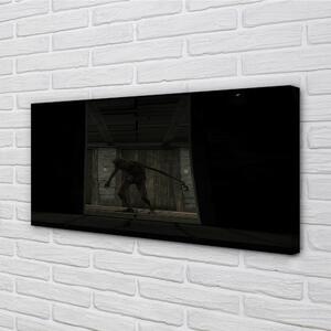 Obraz canvas Zombie tmavá budova 100x50 cm