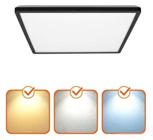 LED kúpeľňové stropné svietidlo NIVERA LED/12W/230V IP54 22,5x22,5 cm čierne