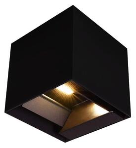 LED solárne nástenné svietidlo senzor LED/9W/3,7V 3000-5000K IP65 čierne