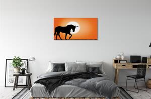 Obraz na plátne Sunset Unicorn 100x50 cm