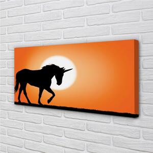 Obraz na plátne Sunset Unicorn 100x50 cm